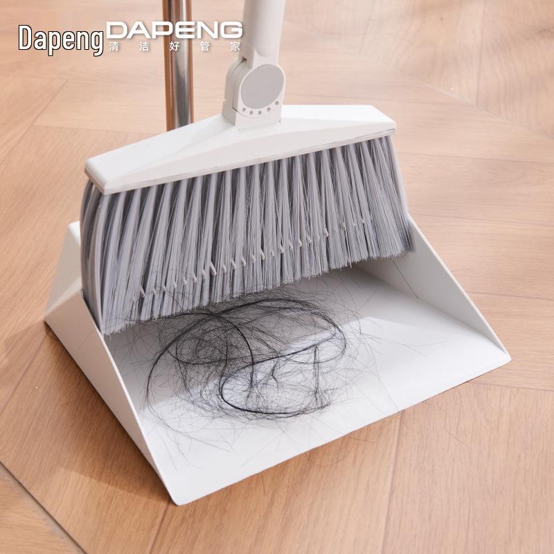 Home Broom & Dustpan Set with Comb Teeth - Perfect for Living Room Floor Cleaning