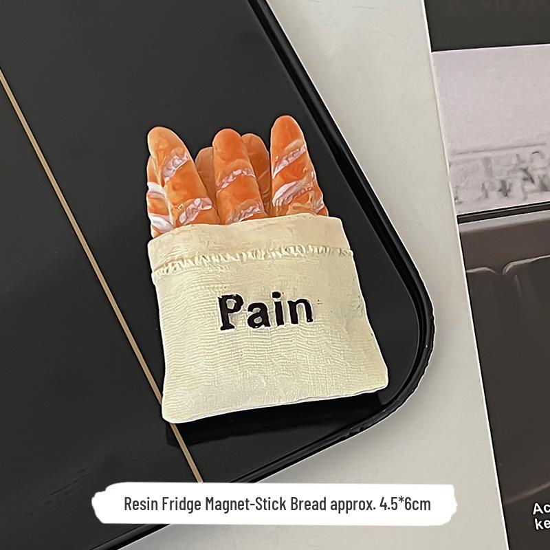 Personalized 3D Food Refrigerator Magnet - Creative & Cute Resin Design