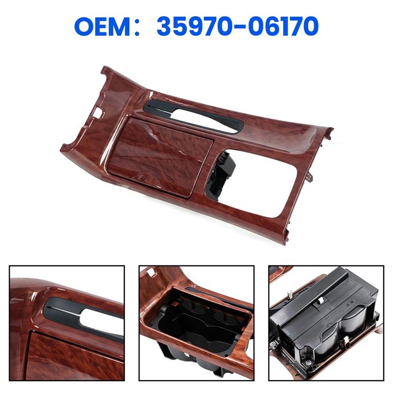 For Toyota Camry 2002-2008 Car Storage Box Cup Holder Shifter Trim Center Panel Shifter Bezel Handbrake Panel Replacement Parts