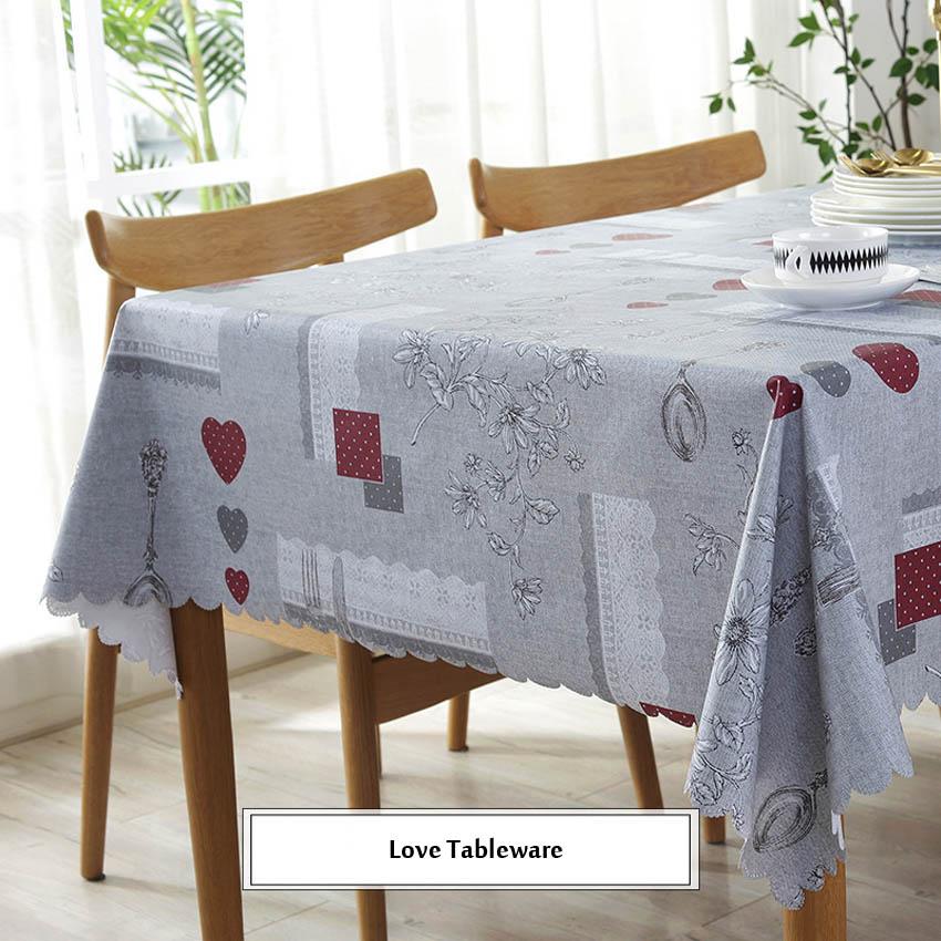 Pastoral Table Cloth Cover PVC Waterproof Tablecloths Background Cloth Plastic Table Cloth Home Decor Manteles Toalha De Mesa