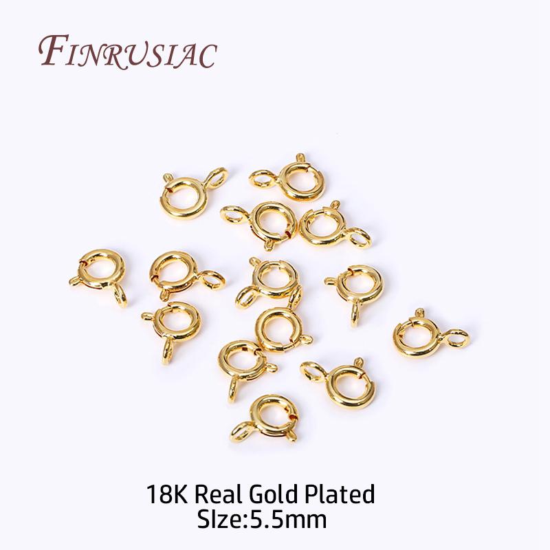18K Gold Plated Brass Metal Extension Chains Bracelet Necklace Extend Tail Chains Connectors DIY Jewelry Making Findings