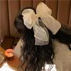 Clip Mesh Ribbon Bowknot Balletcore Bow Hair Clip Korean Style Headwear Female Hair Accessories