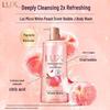 Lux White Peach Scent Bubble Shower Gel
