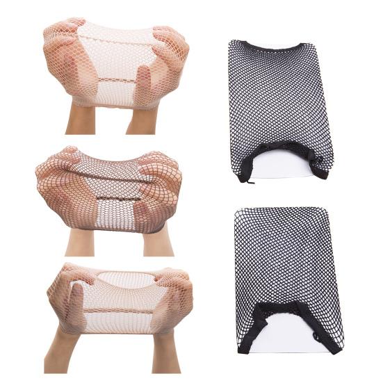 1 Pair Black Mesh Wig Hair Net High Elastic Hair Mesh Net Women Men Halloween Cosplay Liner Weaving Net Wig Accessory