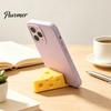 Small Phone Accessory 3D Printed Cheese Holder, Cute Mini Mount with Portable Stand Keychain Ring, Lightweight Desktop for Tablet Dorm Room Holder