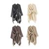 Warm Plaids Scarf Capes Light Weight Polyester Shawl Unisex Softable Shawl for Women Outdoor Commutes