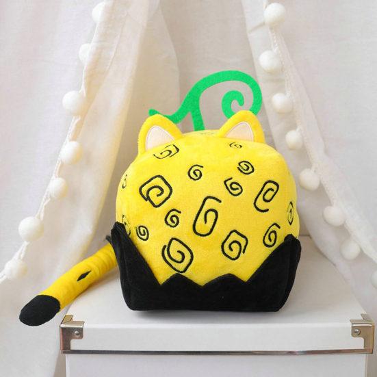 Blox Fruits Plush Toy with Code Funny Mystery Leopard Print/Purple-Color Box Stuffed Doll Anime Game Action Figure Plushies Collection