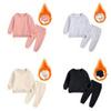 Gold Velvet Children's Autumn/Winter Two-Piece Set for Boys and Girls - Trendy Sweatshirt Outfit