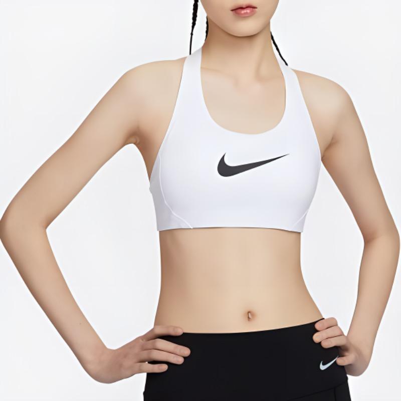 Nike Victory Shape Logo Print High-Intensity Support Sports Bra Women underwear White 548556-100
