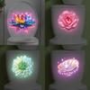 Bathroom Luminous Toilet Sticker Night Light Lotus Wall Decal Toilet Seat Cover Sticker Self-Adhesive PVC Waterproof Home Decor