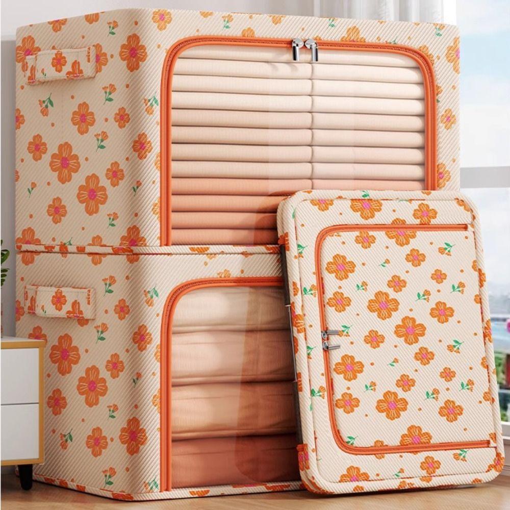 Large Capacity Oxford Fabric Storage Box Waterproof Wardrobe Organiser Sorting Box  Wardrobe