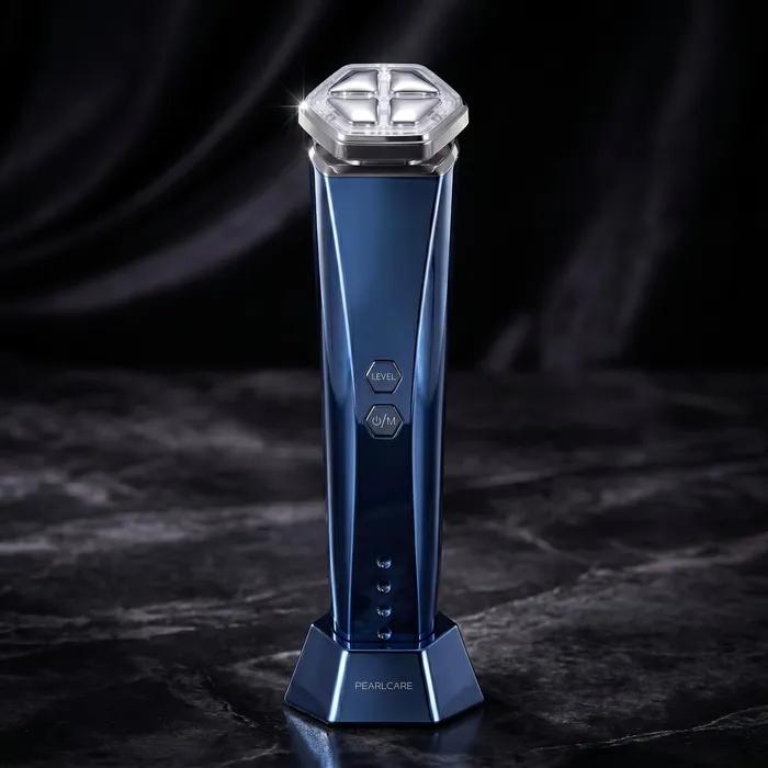 Pearl Care Deep Blue High-Frequency Beauty Device Facial Massager Hot & Cold Cooling Galvanic