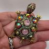Women's Fashion Diamond Studded Small Turtle Brooch Cute Animal Colored Vintage Brooch Personalized Brooch Accessories
