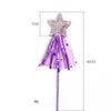 Girls Fairy Wings and Wand Fancy Dress Set Butterfly Wings Fairy Magic Wand Glitter Fairy Dress Up Fancy Accessory Costume for Girls Party Costume