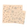 50Pcs Greaseproof Paper Bag, Kraft Paper Bag Food Wrapping Bag Disposable Packaging Baking Paper Plate Mat Kitchen Accessories