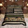 Homewish Retro Camouflage Duvet Cover Set For Boys Men Military Camo Quilt Cover Set Geometric Abstract Bedding Set