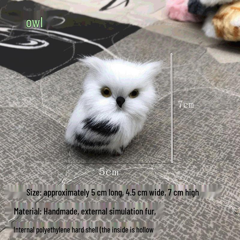 Harry Potter Owl Christmas Craft Toy: Static Fur Animal Model