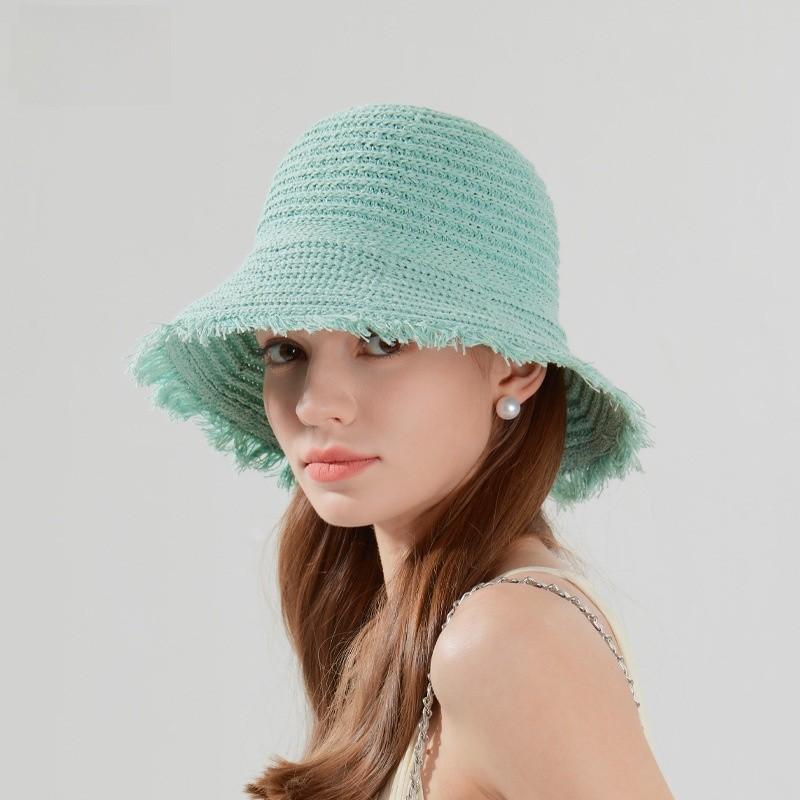 Summer Straw Hat For Women With Wide Brim Sun Protection And Breathable Tassels For Beach And Outdoor Travel