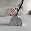 Elegant Rainbow Shaped Sturdy Silicone Flower Pots Mould Tool Must Have Accessory for Home Use Resin Art Enthusiasts