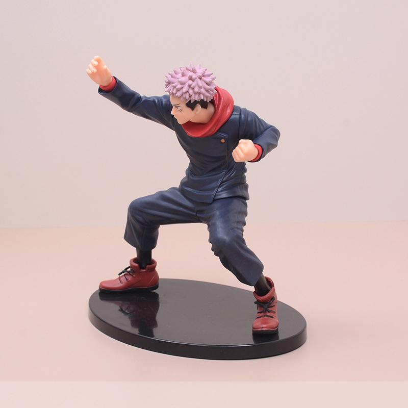 16CM Japan Anime Jujutsu Kaisen Figure Itadori Yuji Gojo Satoru Battle Form Model Toys for Children PVC Collectible Static Doll