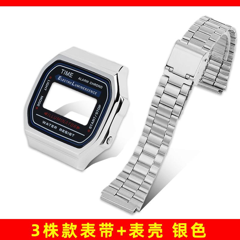 A168 Mod-Kit Stahlgehäuse Uhrenarmband Gehäuse Für G-SHOCK 3299 Casio A168WG Metalllünette Glas Wasserdichter Ring Armband Zubehör