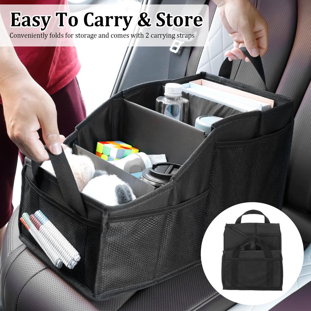 Car Trunk Storage Box Automotive Backseat Trunk Cargo Organiser Bin Folding Multi-Purpose For SUV MPV Auto Seat Back Box