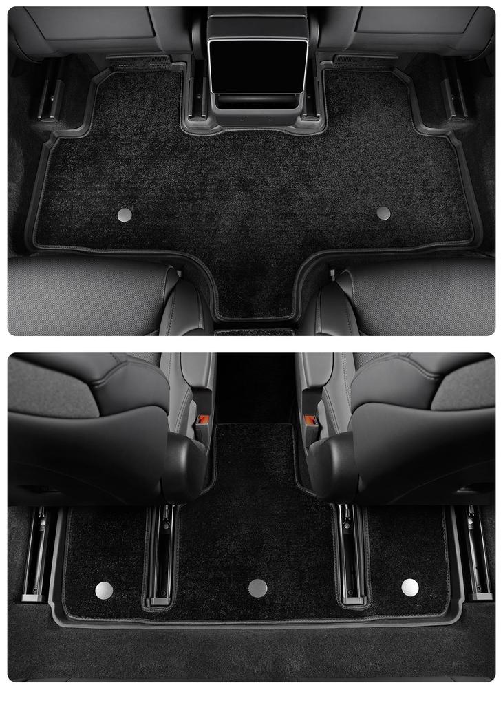 Tesla Model Y 6-Seater TPE Floor Mats - Custom Interior Accessories