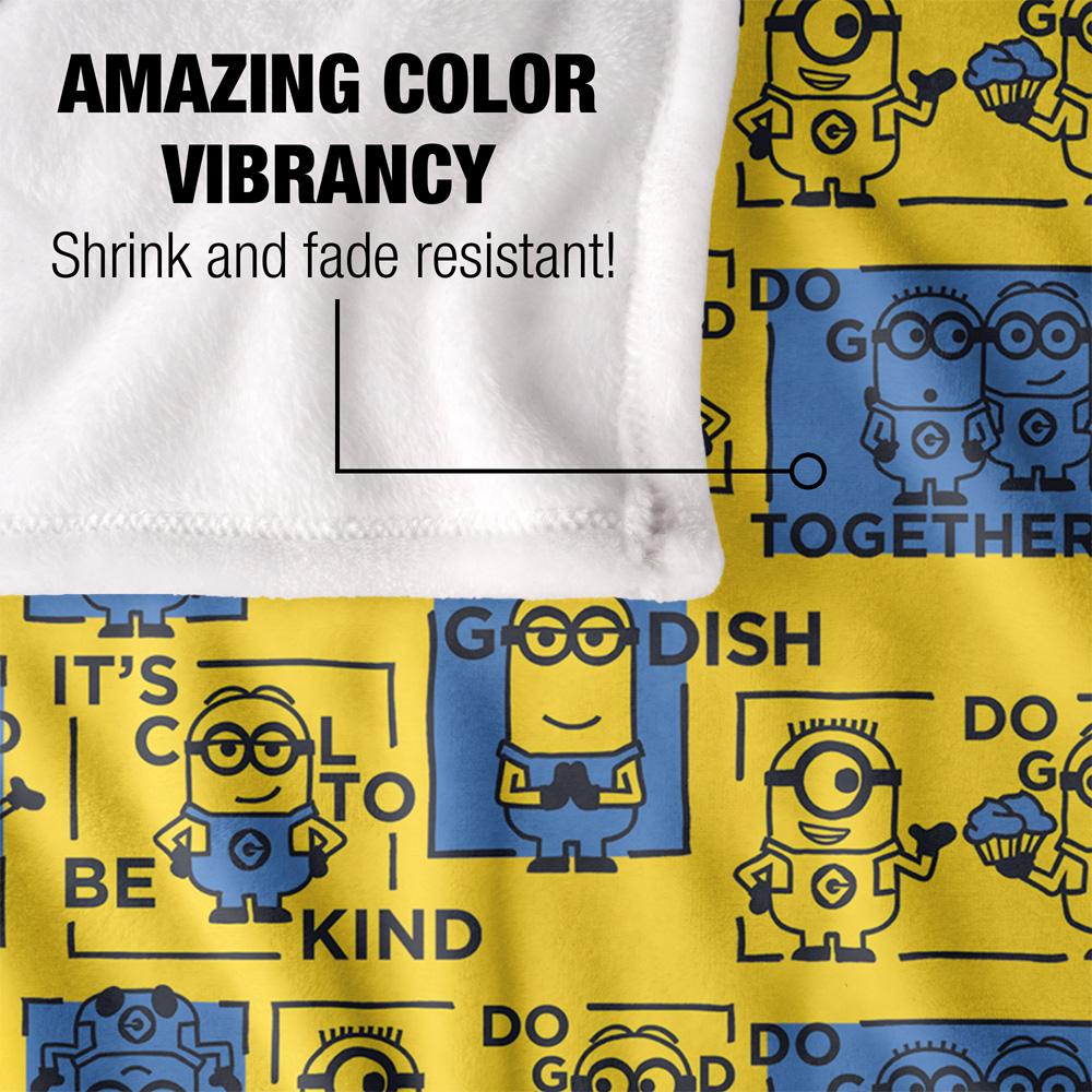Minions Positivity Squares Blanket