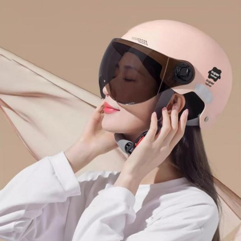1 Piece Summer Woman Electric Motor Car Scooter Bike Open Face Half Helmet Men Motorcycle Helmet Anti Safety Hat Bicycle Cap
