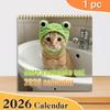 2026 Cute Cat Calendar Planner With Monthly Layouts January To December, Birthday & Holiday Gift ,Christmas, Halloween