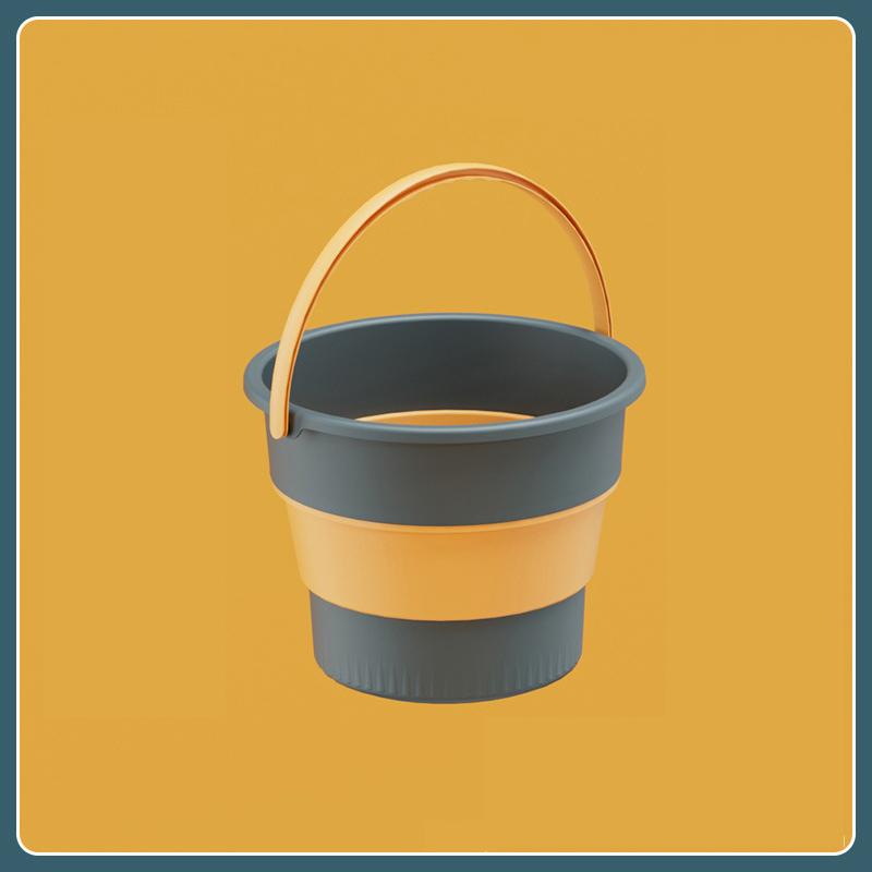 Outdoor Camping Folding Bucket Thickened Portable Bucket Fishing Bucket Travel Portable Folding Water Bucket