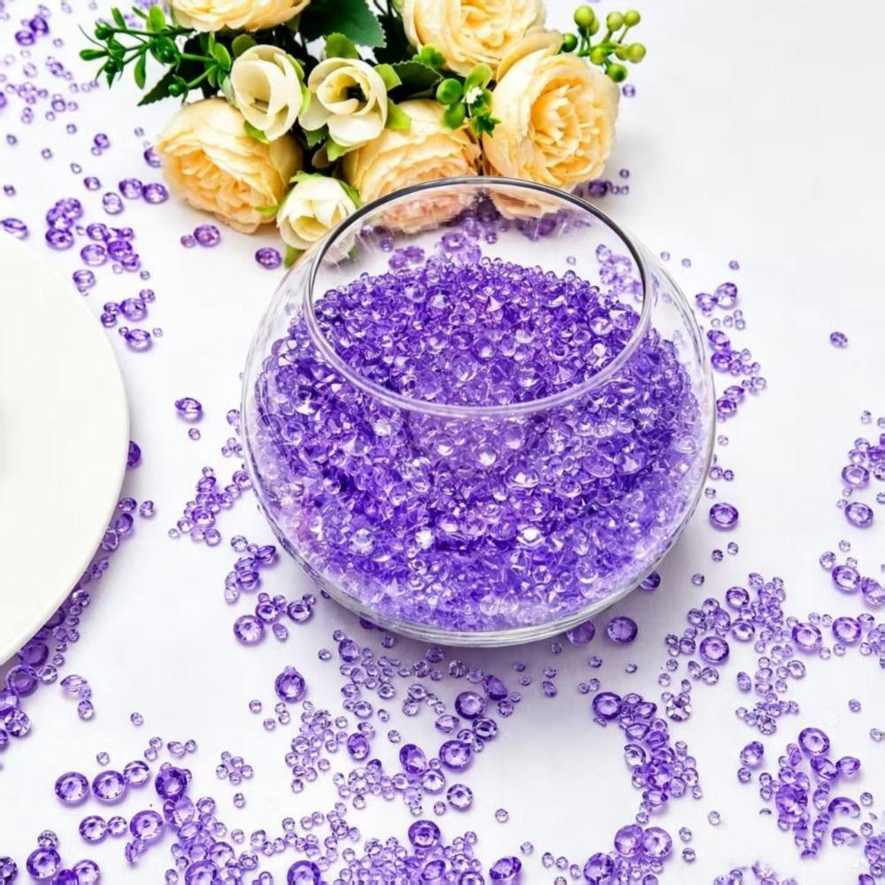 800PCS Mixed Color Acrylic Diamonds 5 Size Artificial Diamonds Gem  Table Centerpiece Accents
