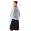 Banquet Evening Gown with Pearlescent Gauze Shawl for Brides, Bridesmaids, and Mothers