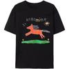 Ketamine Funny Cartoon T Shirt Horse Anime Graphic Women Men Tees Loose Casual T-Shirts Hipster Harajuku Cotton Couples Tshirts (1) Black