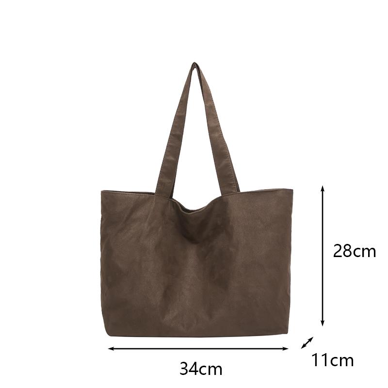 Yogodlns Матовая винтажная женская сумка Большая вместительная сумка через плечо — фото 20