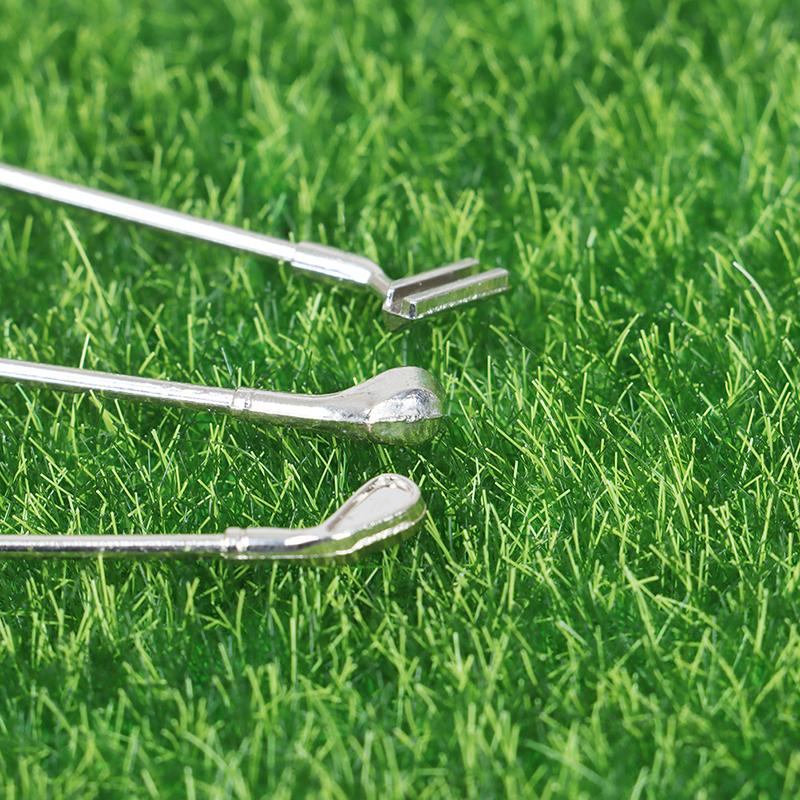 5Pcs 1:12 Dollhouse Miniature Furniture Metal Golf Clubs Set Pretend Play Toys