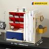 1pcs Slant Insertion Pen Holder Bookshelf Desktop Book Storage Box Student Desk Stationery Sorting Artifact Shelf