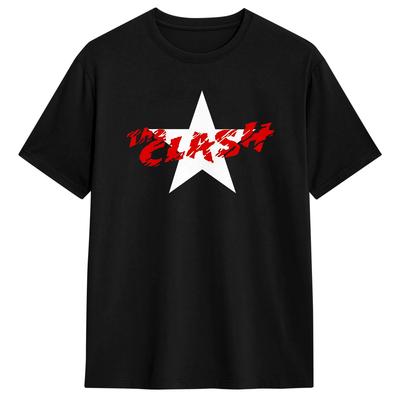 The Clash Britische Band T-Shirt Sommer Baumwoll-T-Shirts Für Herren Harajuku Lässiges T-Shirt Kurze Ärmel Streetwear Kleidung