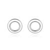 925 Sterling Silver Open Circle Stud Earring