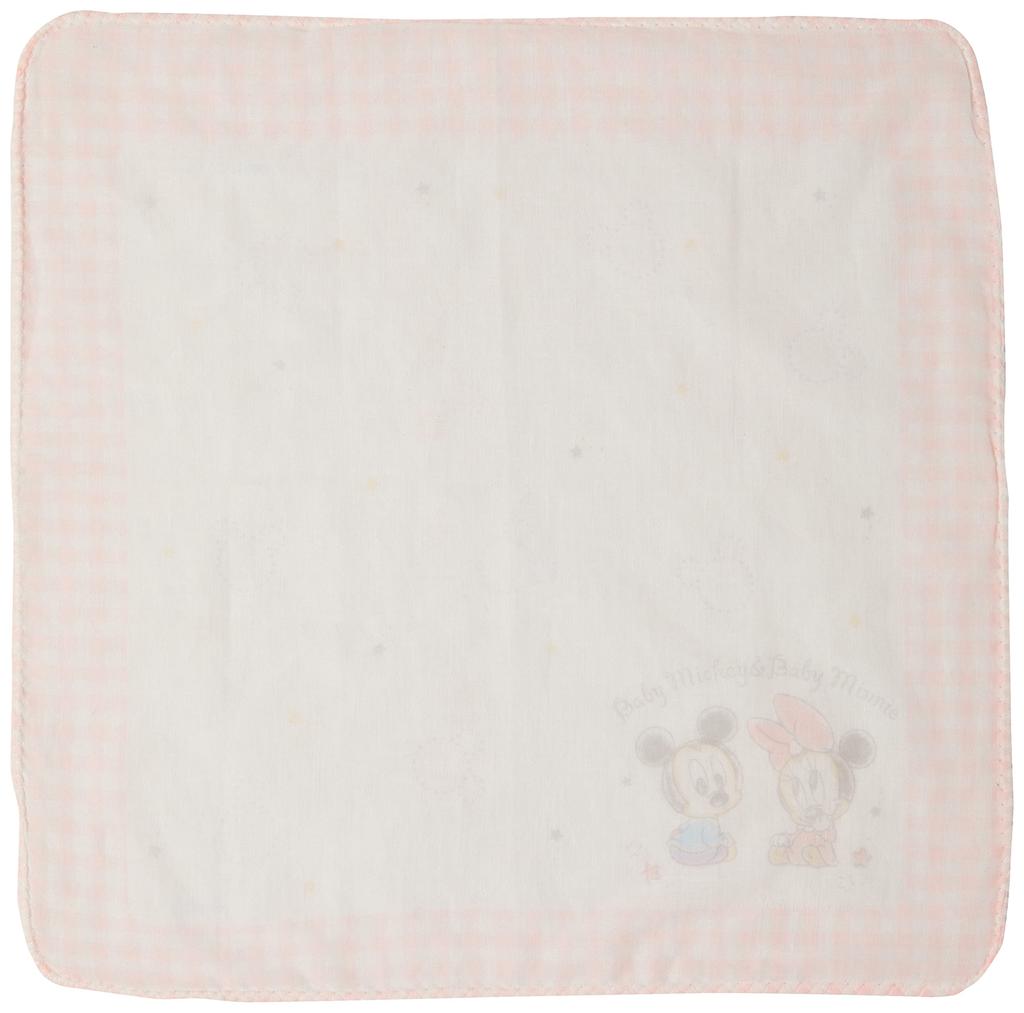 Disney Mickey Minnie Mouse Pooh Gauze Made In Size Free Size & Handkerchiefs, 3-Piece Set, Japan, Baby, Newborn, 215100601,
