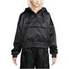 Nike Printed Letter Hooded Long-Sleeve Jacket Women Jackets Black DV8083-010