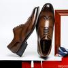 2025 Autumn Man Dress Shoes Genuine Leather Lace-up Men Casual Shoes Smart Business Office work Footwear Men Shoes