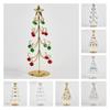 Small Iron Tabletop Christmas Tree Simulates Glowing Bell Trees Decorations
