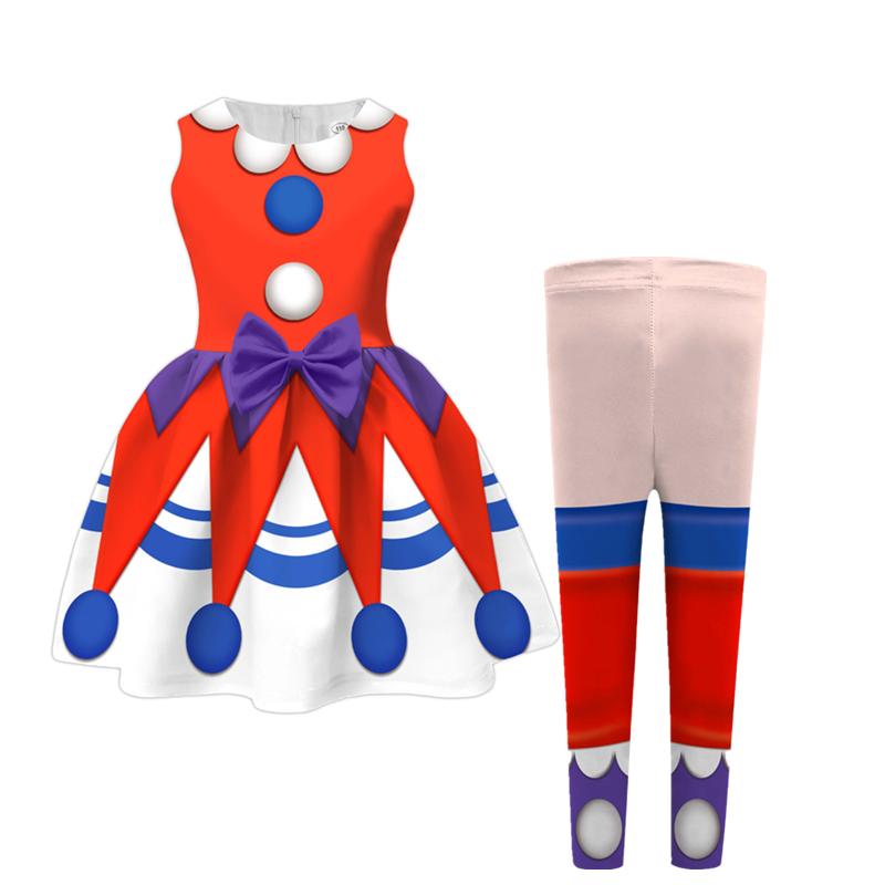 Horror Game Play Time Lily Cosplay Costume Childs Carnival Costume Party Outfits Birthday Party Halloween Sleeveless Bow Dress