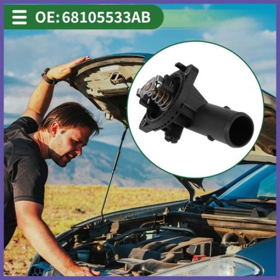 Engine Coolant Thermostat Housing Assembly For Ram 1500 14-18 1500 Classic