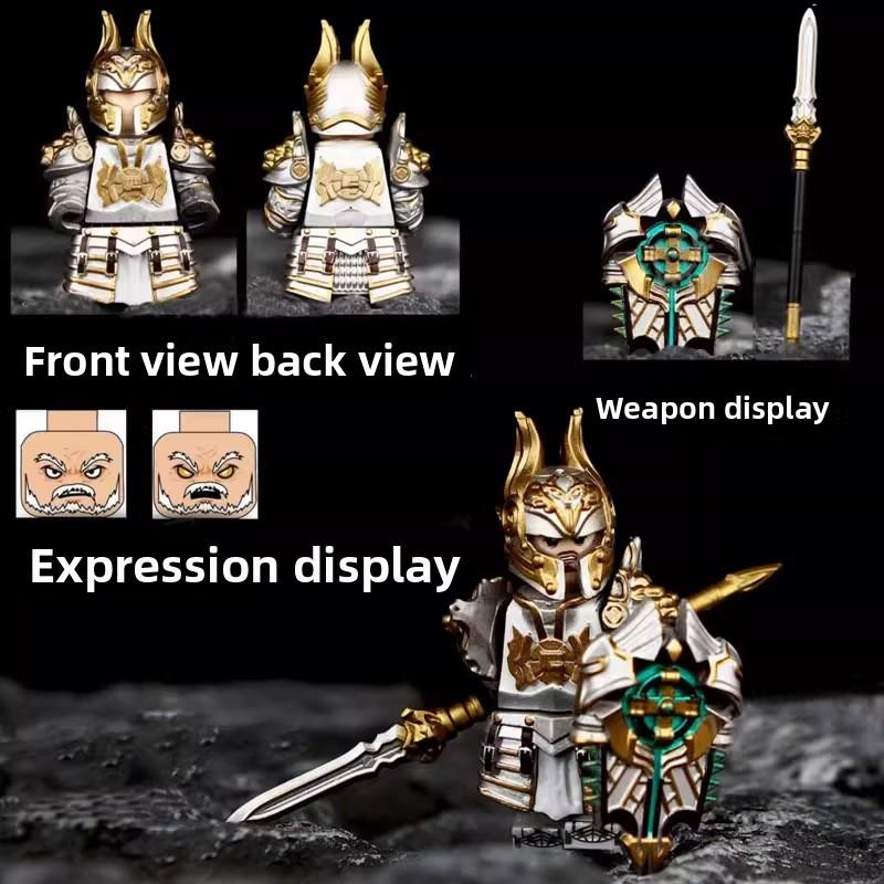 NEW GP201 Lich King Medieval Round Table Knights Building Block Anime Bricks Action Figure Collection Model Doll Toy Gifts