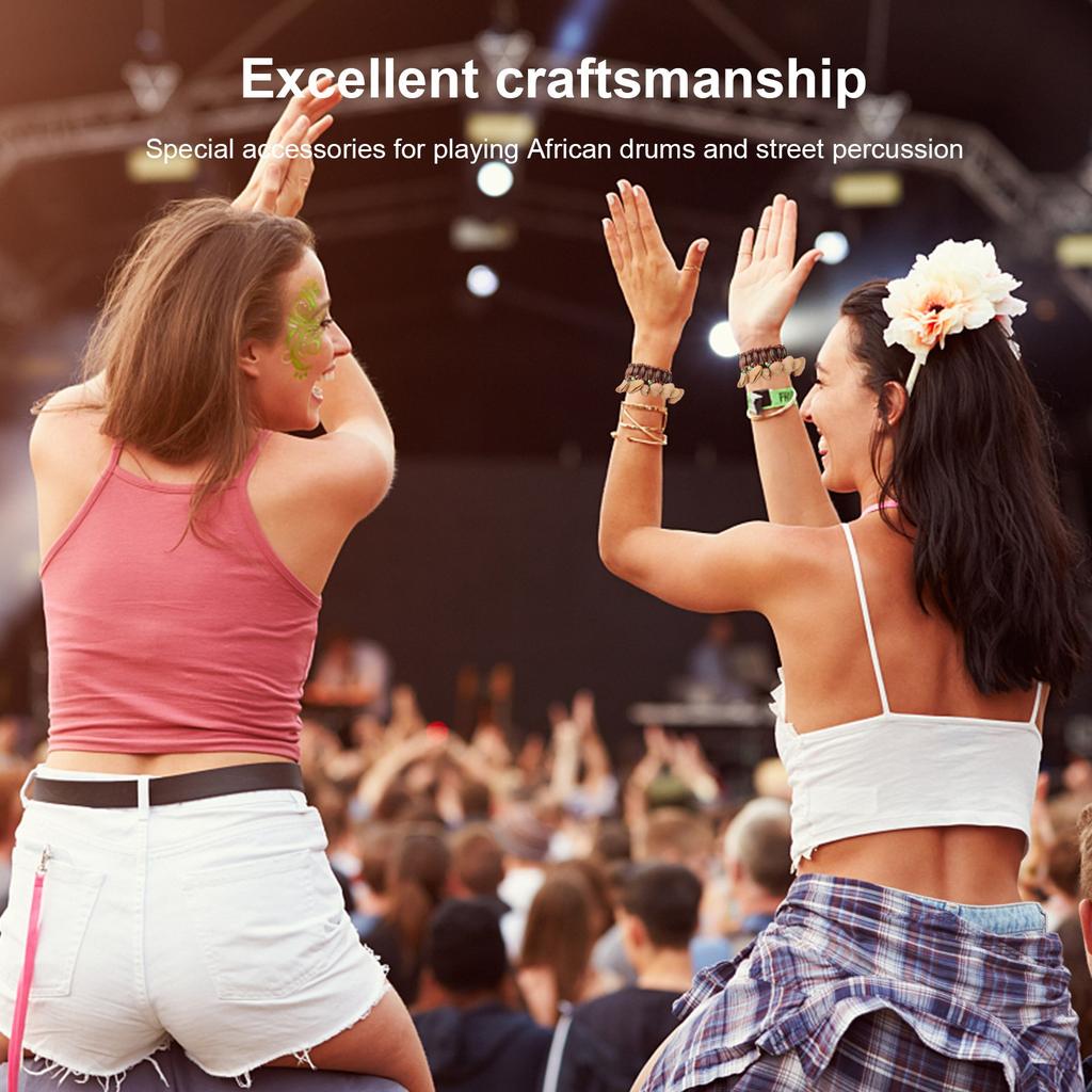 African Drum Bracelet HandMade Nut Shell Handbell Percussion Musical Instrument Supplies