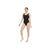 Backless Chlorine Resistant Soft One-Piece Swimsuit Women Swimsuit Black FZ6618-010