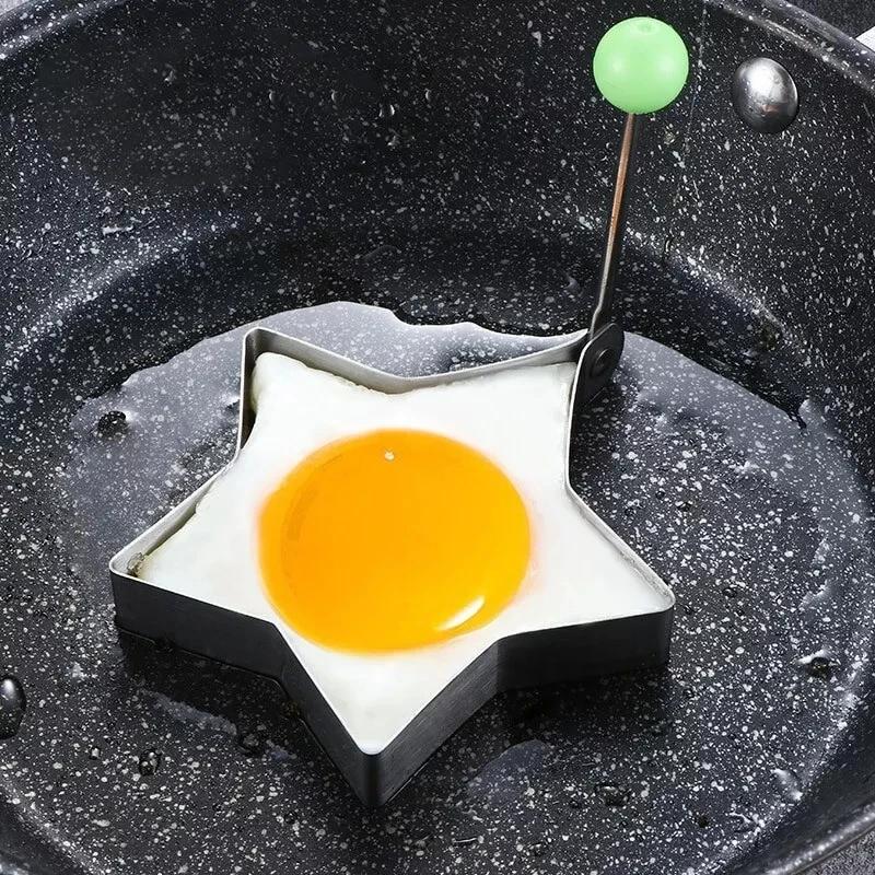 1/5 STÜCK Herz Spiegelei Form Edelstahl Eierform Maker Frühstück Backen Omelett Ringe Kochwerkzeuge Küchenzubehör