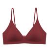 Kang Hou Original Thin Strap French Style Deep V Triangle Bra for Small Chests - Comfortable, Light Summer Wear